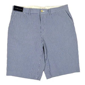 Polo Ralph Lauren Seersucker Chino Shorts - Blue/White Stripe - Size: 36W - Picture 1 of 4