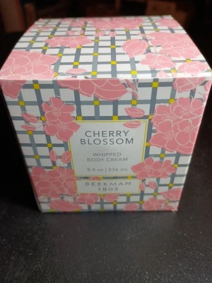Beekman 1802 CHERRY BLOSSOM Whipped Body Cream Goat Milk Softens Hydrate 8oz - Image 1 of 4