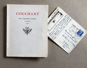 Charles Forot — Couchant — é.o. n° + carte postale signée — Le Pigeonnier 1960 - Picture 1 of 10