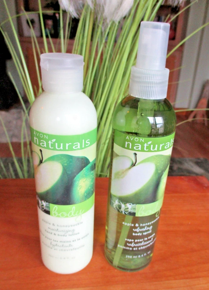 New AVON Naturals Senses Body Spray mist & LOTION - Apple & Honeysuckle - 8.4 oz - Image 1 of 1