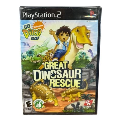 Go, Diego, Go Great Dinosaur Rescue (Sony PlayStation 2, 2008) New Free Shipping - Image 1 of 3