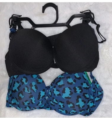 JOE BOXER Juego de 2 Sujetadores Camiseta Acolchada NUEVO CON ETIQUETAS 36B Foto 1 de 4