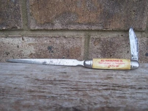 Vintage Imperial Prov Letter Opener & Pocket Knife Combo Advertising Atlanta GA - Picture 1 of 6