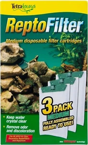 TetraFauna ReptoFilter Filter Cartridges 3 Count, Size Medium, Filter Cartridge - Picture 1 of 5