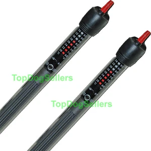 2pcs Heater 300W Aquarium Fish Tank Submersible Adjustable Odyssea 60 75 100 gal - Picture 1 of 1