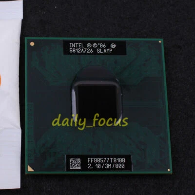 Intel Core 2 Duo Mobile T8100 SLAYP 2.1 GHz FF80577GG0453M CPU Processor 800MHz - Image 1 of 2