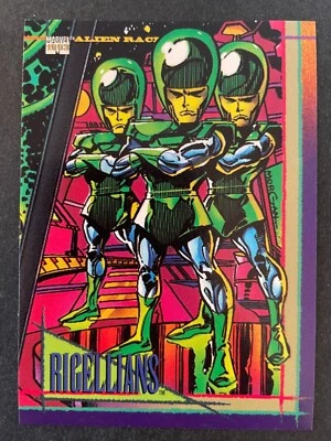RIGELLIANS 1993 Skybox Marvel Universe Alien Races #126 - Image 1 of 2