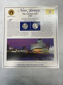 Postal Commemorative Society New Jersey Statehood Quarters & Stamps - Picture 1 of 2