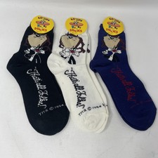 Vintage NEW 1994 LOONEY TUNES Taz, Sylvester Wmns Socks 9-11 3 PAIRS