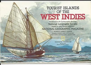 NATIONAL GEOGRAPHIC SUPPLEMENT FEBRUAR 1981 POSTER TOURIST ISLANDS WESTINDIES 23x34 - Bild 1 von 6