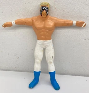Vintage 1990 WCW Sting Poseable Wrestling Figure Just Toys Rubber Bendy 6” USED - Picture 1 of 6