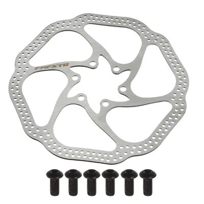 180mm Bicicleta Disco Freno Rotor Bicicleta Rotor con 6 Tornillos Plateado Tono - Imagen 1 de 4
