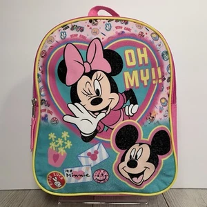 Disney Minnie Mouse and Mickey Mouse Small Backpack 11" x 9" Free Shipping - Picture 1 of 10