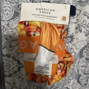 NWT AMERICAN EAGLE Costume Pouch Boxer Brief Small Orange Candy - Picture 1 of 1