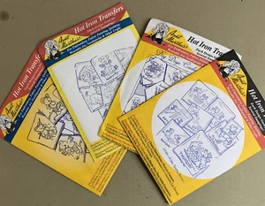 Lot of AUNT MARTHA'S Hot Iron Transfers Embroidery Days Of Week Dogs Bears - Picture 1 of 5