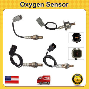 4PCS Up+Down Oxygen Sensor For 2007-2009 Hyundai Santa Fe 2.7l V6 & Kia Rondo 