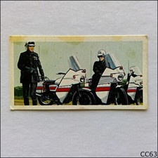 Brooke Bond Tea Card Police File 1977 #15 Roadblock (CC63)