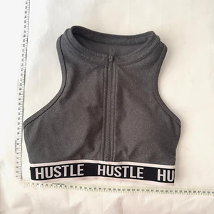 Lorna Jane Hustle Gray Zip Up Sports Bra please see photos for measurements - Picture 1 of 10