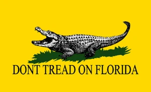 Don't Tread on Florida (D2A) Alligator Vinyl Decal Sticker Fade-Resistant Gator - Picture 1 of 2