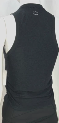 Beyond Yoga Featherweight Your Fit Shirred Tank Top Women's Small Darkest Night - Image 1 of 4
