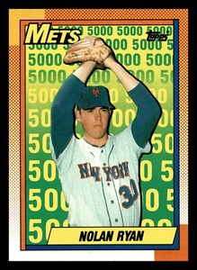 1990 Topps Nolan Ryan Mets HOF #2 Centered Mint