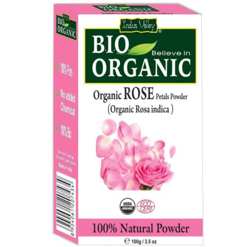 Indus Valley 100% Organic Rose Petals Powder 100 gm
