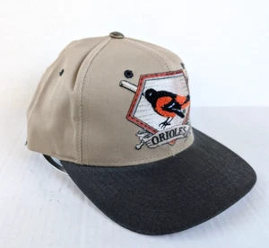 De colección Baltimore Orioles Starter Hat Needlepoint 2 Bat Logo Paisley años 90 MLB - Imagen 1 de 9