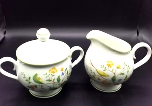 Noritake Lineage China-Creamer and Sugar - Picture 1 of 4