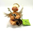 Vintage Annalee Mobilitee Angel Doll on Cloud Guitar Violin Instrument GREEN TAG