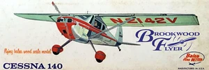 Berkeley CESSNA 140 PLAN + PARTS PATTERNS to Build a 33" FF / UC Model Airplane - Picture 1 of 9