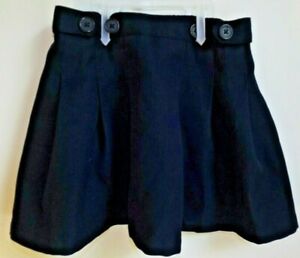 Chaps 5 navy polyester school uniform skirt skort 