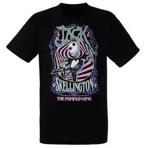 Nightmare Before Christmas Jack Skellington Pumpkin King Men's Shirt, Black - Picture 1 of 1