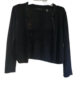 Valerie Stevens Sz L Cotton Rayon Nylon Angora Sweater With Sequins   - Picture 1 of 9