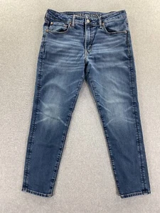 Jeans uomo American Eagle atletico flex fit blu 33x27,5 elasticizzato baffo - Foto 1 di 10