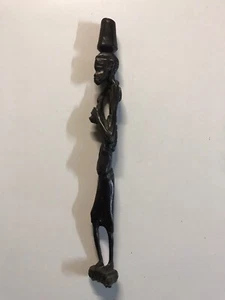 Sehr alte Schnitzerei aus Afrika, Figur, Skulptur, Deko, Kunst, Ebenholz - Bild 1 von 5