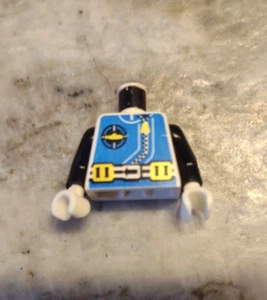 Lego Torso Aquazone Aquanaut Sub Logo Zipper Weight Belt Blk Arms 973px170c01 - Picture 1 of 2