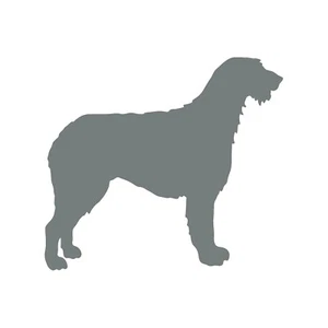Irish Wolfhound Vinyl Aufkleber Hund Silhouette Laptop Auto Aufkleber - Bild 1 von 10