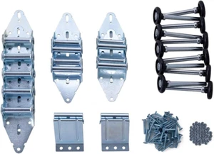 HARDWARE Garage Door Hinge & Roller Tune up Kit for 16 X 7" or 18 X 7" Door - Picture 1 of 10
