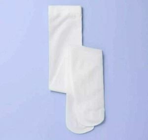 More Than Magic Girl's Slip On High-Waisted Dance Footed Tights White L NWT - Picture 1 of 3