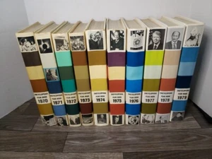 Encyclopedia Year Book by Grolier, 1970-1979, Hardcover Book Pictures - Picture 1 of 4