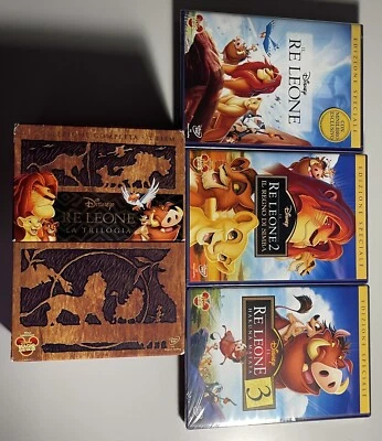 3 Dvd IL RE LEONE la Trilogia la collezione COMPLETA RIGID BOX  dvd sigillati - Immagine 1 di 4