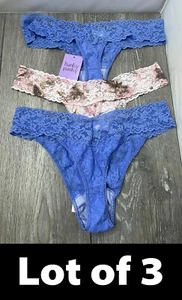 Lot/3 Hanky Panky 4911 PR4911 4811 Sig.Lace L/O.Rise Thong, CWBL ALIL One Size - Picture 1 of 8