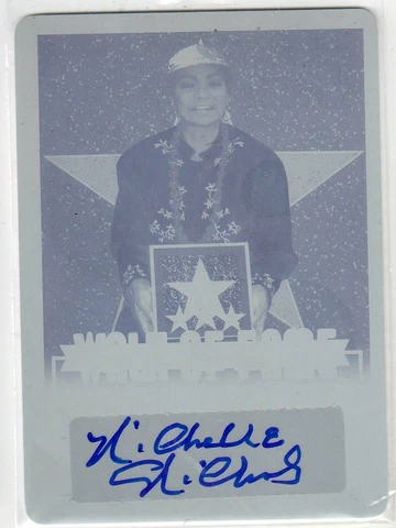2014 NICHELLE NICHOLS LEAF POP CULTURE PLATE #1/1 WALK OF FAME AUTO STAR TREK! Cover
