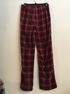 Mens Fleece Sleep Lounge Pants Size XL Plaid Burgundy Ret$20(5POBX-2-2) - Picture 1 of 6