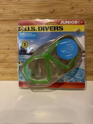 EE. UU. Buzos Nuevo en Paquete Máscara de Natación Junior Serie de Juego Tucán Verde Claro Edades 6+ Nuevo Foto 1 de 4