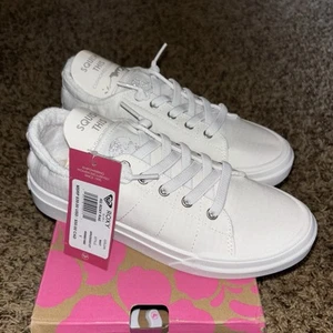 Roxy Rae Sneaker Kids' Girls White Cushion Sneakers Size 5 New - Picture 1 of 6