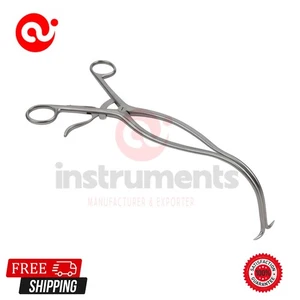 OR Grade Wiltse Gelpi Retractors, 11”, Curved, 1x1 Sharp Prongs, w Ratchet By Ai - Picture 1 of 5