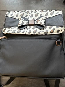 Petunia Sottaceto Fondo Meta Zaino Borsa per Pannolini Luna Leopardato - Foto 1 di 10