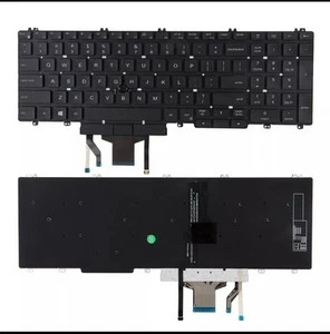 Genuine US Keyboard with Backlight for Dell Latitude 5500 5501 5510 0MMH7V - Afbeelding 1 van 1