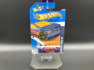 Honda Civic Si 2012 Hot Wheels azul oscuro, serie Heat Fleet 10/10, HW #160 B2 - Imagen 1 de 4